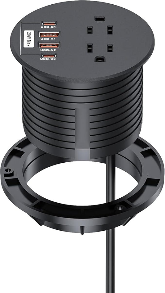 Recessed Power Grommet 3 inch by YYSKA