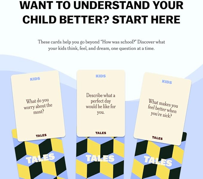 TALES Conversation Cards, Kids Edition 150 Count, Fun Family Games - Image 3