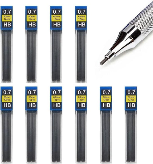 DreamAug 0.7mm HB Mechanical Pencil Lead Refills – 120 Pieces, Break-Resistant by Unknown