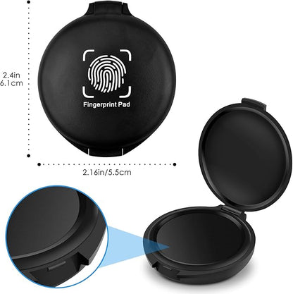 ERKOON 2 Pack Fingerprint Ink Pads, Thumbprint Ink Pad - Image 2
