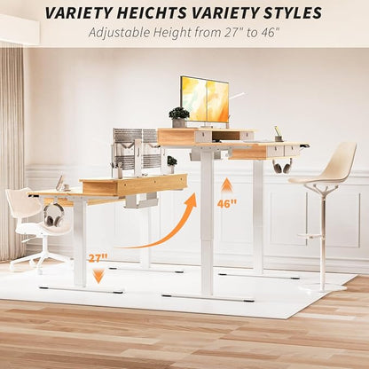 Kingant 63 x 30 Inch Electric Standing Desk - Image 4