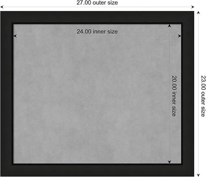 Amanti Art Black Framed Magnetic Board 23x27 Medium Vision Board - Image 3