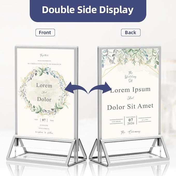 PPH-Sisy Clear Acrylic Sign Holder 5X7 - Image 5
