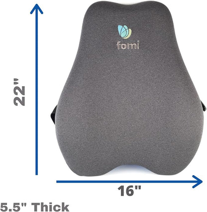 FOMI Extra High Back Lumbar Support Pillow | Thick Thoracic Foam Pad - Image 2