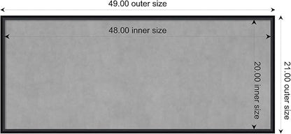 Amanti Art Black Framed Magnetic Board 21x49 Oversize Vision Board - Image 3