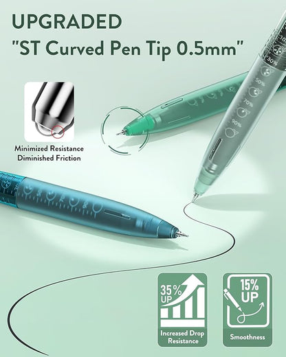 Four Candies 6Pack 0.5mm Black Ink Quick Dry Retractable Gel Pen Set, Cute - Image 3
