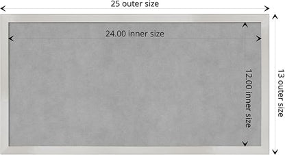 Amanti Art Silver Framed Magnetic Board 13x25 Small Vision Board - Image 4