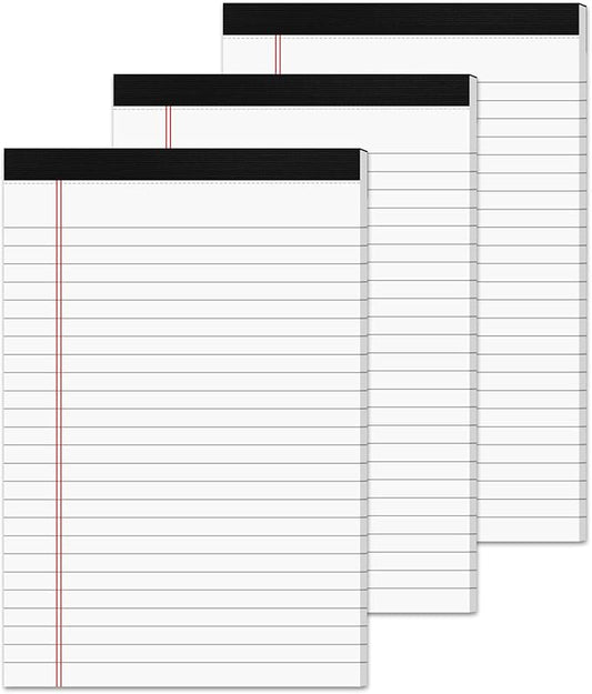 Aidunmis 3 Pack Small Legal Pads 5x8 White Notepads Paper Tablets 5x8 Legal Pad by Aidunmis