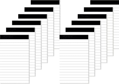 Nichela 12 Pack Small Notepad, 3 x 5 Inch Ultra Quality Note Pads, Server Lined by Nichela