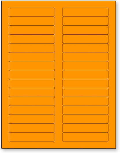 NextDayLabels 8-1/2 x 11 Neon Color High Light Fluorescent Labels by NextDayLabels