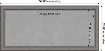 Amanti Art Grey Framed Magnetic Board 24x52 Oversize Vision Board - Image 3