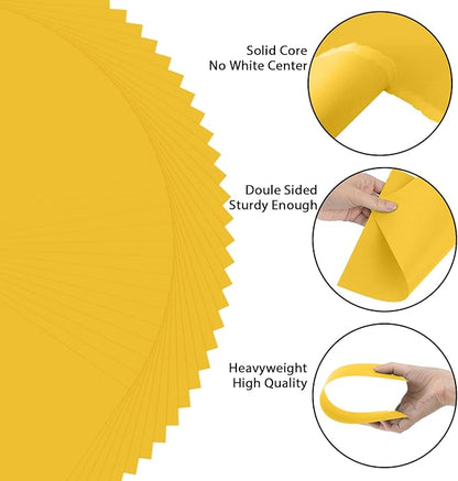 OcePor 200 Sheets Yellow Cardstock Paper, Colored Printer Paper 8.5 x 11 - Image 3