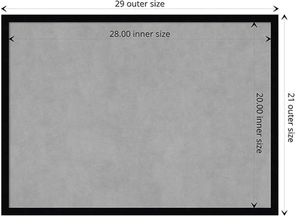 Amanti Art Black Framed Magnetic Board 21x29 Medium Vision Board - Image 4