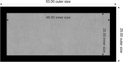 Amanti Art Black Framed Magnetic Board 25x53 Oversize Vision Board - Image 4