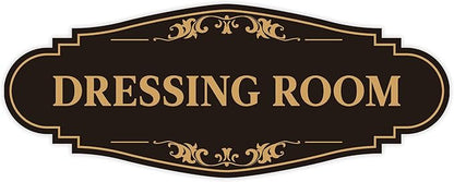 Dressing Room Sign for Door，Self-Adhesive Waterproof Vinyl Vintage Changing by LUHIMO