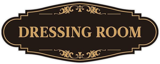 Dressing Room Sign for Door，Self-Adhesive Waterproof Vinyl Vintage Changing by LUHIMO