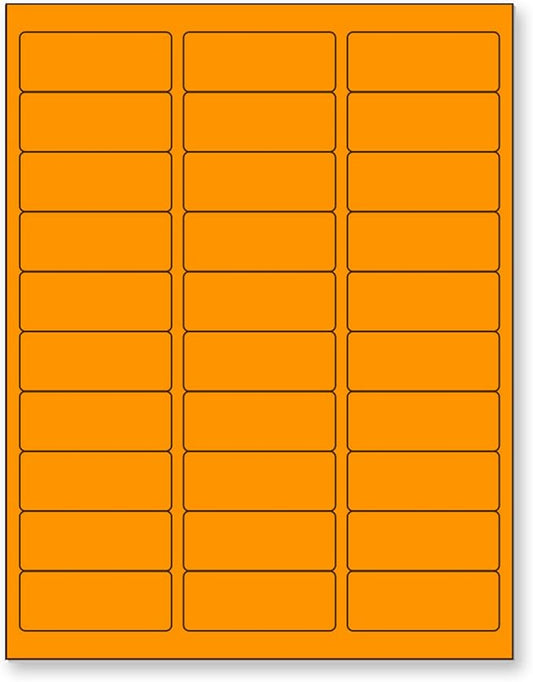 NextDayLabels - 8-1/2 x 11" Neon Color High Light Fluorescent Labels by NextDayLabels