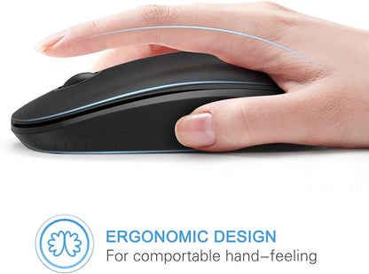 VssoPlor Wireless Mouse, 2.4G Slim Portable Computer Laptop Mouse - Image 4