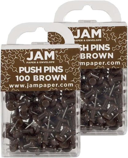 JAM PAPER Colorful Push Pins by JAMPaper