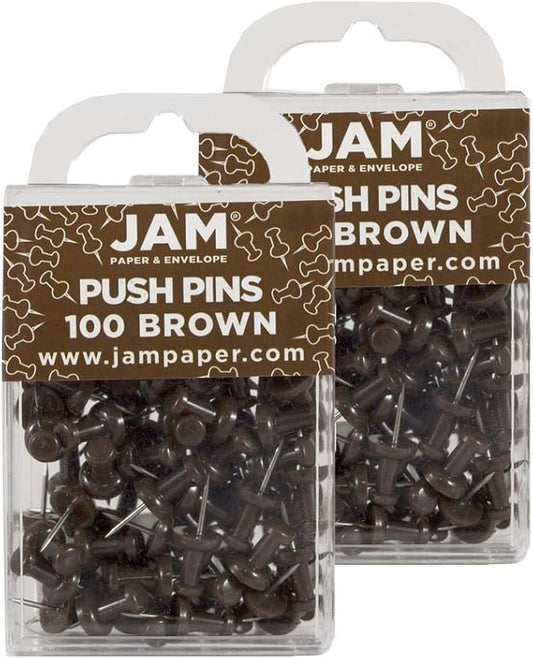 JAM PAPER Colorful Push Pins by JAMPaper