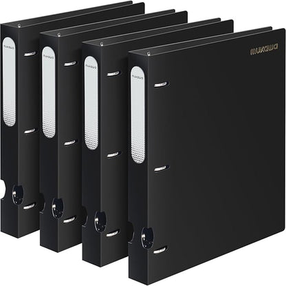 MUKAWA 1 Inch 3 Ring Binder, D-Ring Binder Holds 250 Sheets, PP Cover by Unknown