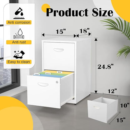 SteeLoong 2 Drawer File Cabinet - Image 3