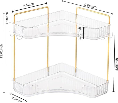 Trdongxu 2-Tier Corner Bathroom Organizer Countertop - Image 2