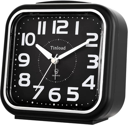 Tinload 5.5" Large Analog Alarm Clock Silent Non Ticking, Gentle Wake, Beep - Image 4