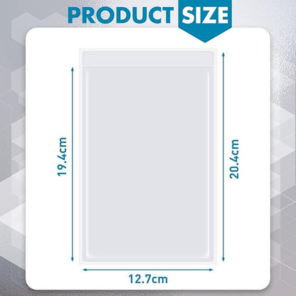 Outus Self Adhesive Shop Ticket Holders Clear Plastic Sleeves Adhesive Pockets - Image 2