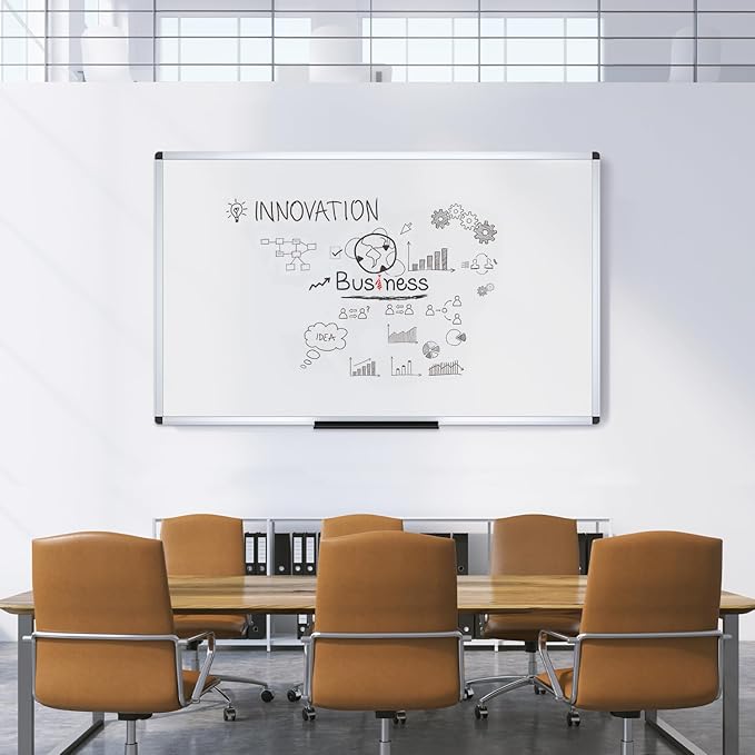 VIZ-PRO Large Magnetic Dry Erase White Board - Image 6
