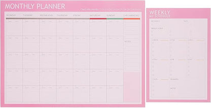 Didiseaon 2pcs Weekly and Monthly Schedule Notepad Undated Planner by Didiseaon