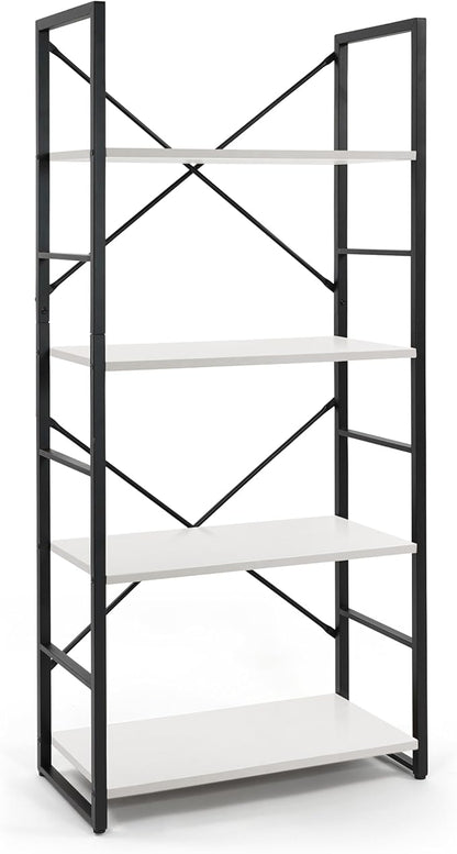 CAPHAUS 4 Tier Bookshelf, 24 Inch Width Free Standing Shelf, Bookcase Shelf - Image 8