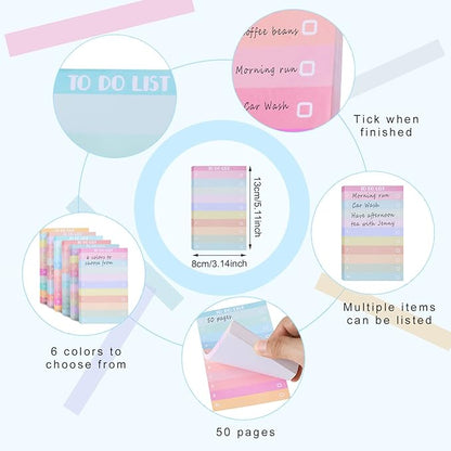 300 Sheets to Do List Notepad Daily Checklist Sticky Notes Cute Undated Memo - Image 2