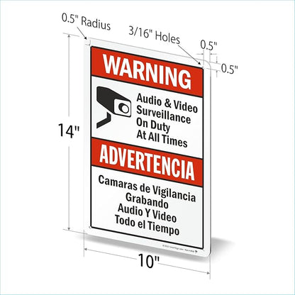 SmartSign 14 x 10 inch “Warning - Image 5