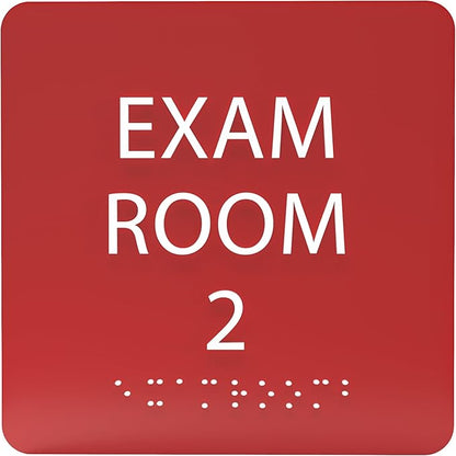 6" X6" Exam Room 2 Sign by ADACentralSigns