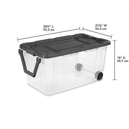 Sterilite 8-Pack Modular Stacker Box, Durable Clear Plastic Storage Bins - Image 2