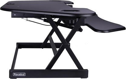 Rocelco 46" Height Adjustable Corner Standing Desk Converter - Image 8