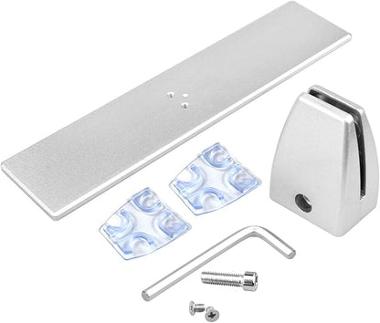 4 Pack T Shaped Office Desk Partition Clamp, Aluminum Sneeze Guard Bracket - Image 5