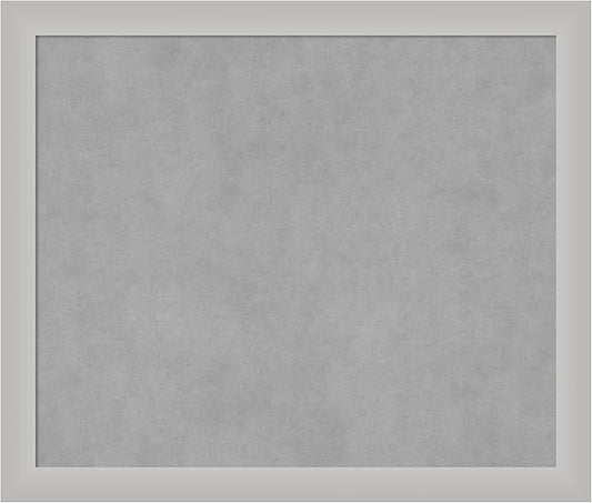 Amanti Art Silver Framed Magnetic Board 23x27 Medium Vision Board by AmantiArt