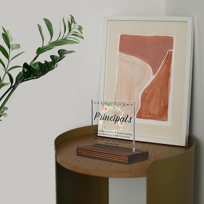 Principal Prayer Desk Sign, Inspirational Christian Gift - Image 5