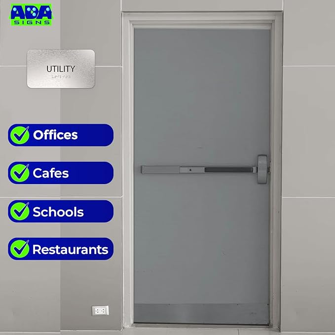 ADASigns Utility Room Sign 7”x4” - Image 7