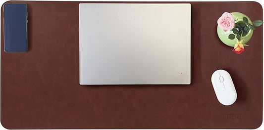 Huicon Faux Leather Desk Mat, 31.5"x15.7" Non-Slip PU Leather Desk Pad by Unknown