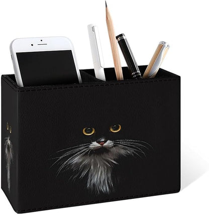 Famame 3D Cute Black Cat Pencil Holder by Famame