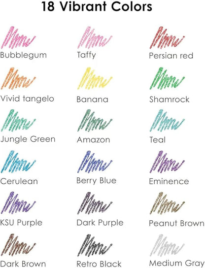 Grabie Glitter Gel Pens, 18 Colors Metallic Glitter Pens & Gel Ink Pens - Image 6