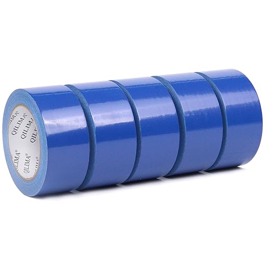 QILIMA 5-Pack Blue Duct Tape, Industrial, Professional Use, 2 Inch X 30 Yards by QILIMA