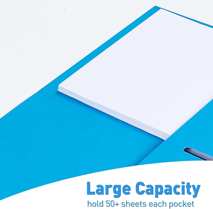Two Pocket Folders, RAZCC 50 Pack File Folders - Image 5