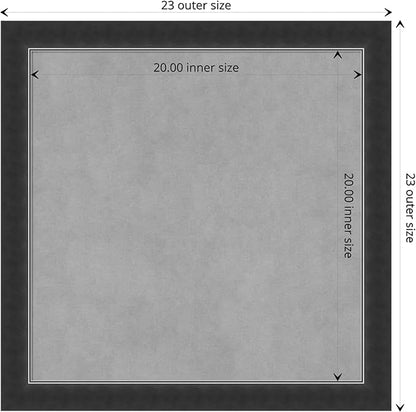 Amanti Art Black Framed Magnetic Board 23x23 Medium Vision Board - Image 4