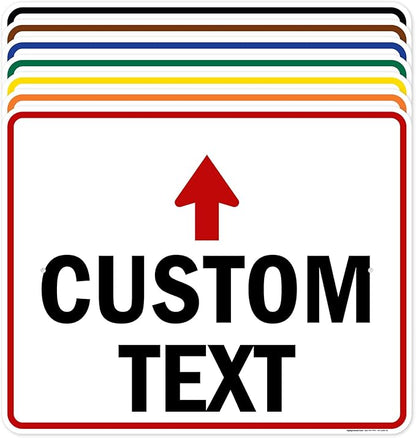 Custom Arrow, Custom Directional Sign, Up Arrow, 24x30 Inches, Rust Free .063 by MySignCenter