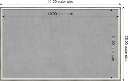 Amanti Art Silver Framed Magnetic Board 25x41 Large Vision Board - Image 3