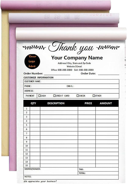 Custom Invoice Book in 3-Part /2-Part Receipt Book - Image 8